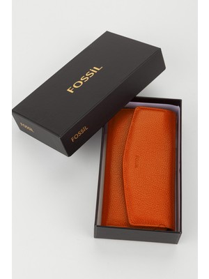 Fossil Kutulu Hakiki Deri Büyük Boy Kadın El Portföyü Kartlık Cüzdan