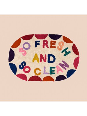 Evidea Soft Fresh Tufting Banyo Paspası - Ekru - 60X90 cm