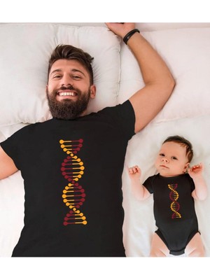 Sarı Kırmızı Dna Baba Oğul Kız (Tek Ürün Fiyatıdır Kombin Yapmak Için En Az 2 Adet Sepete Ekleyiniz)
