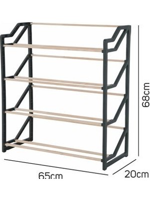 Nwood Na-01  Masif Çam Ahşap Ayakkabılık