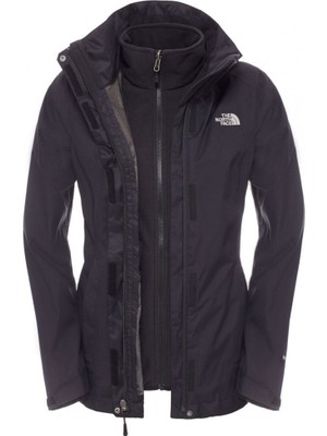The North Face W Evolve II Triclimate Kadın Siyah Mont Kalın Kesim Outdoor Kullanımı İçin