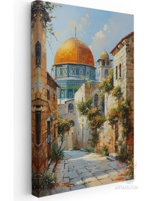 Artarilion Kanvas Duvar Tablosu Kubbetus Sahra 2 Yüksek Kalite Salon Ofis Dekorasyon Tablo