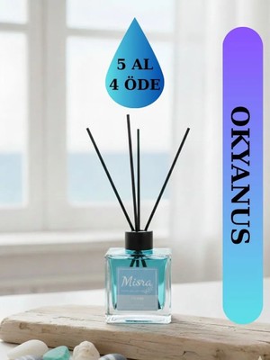 Misra Home 100ML Okyanus Kokusu Çubuklu Oda Kokusu Dolap Banyo Ev Oda Parfümü Oda Kokusu