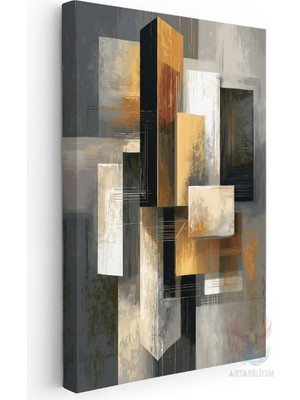 Artarilion Kanvas Duvar Tablosu Modern Geometrik Yüksek Kalite Salon Ofis Dekorasyon Tablo