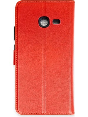 Sb Shopping Galaxy J4 S Kapaklı Kılıf - Kırmızı