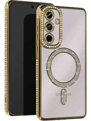 Sb Shopping Galaxy A55 5g Joke Simli Magneticsafe Kılıf - Gold