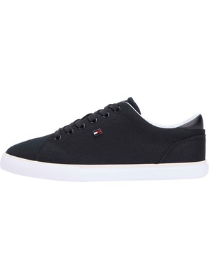 Tommy Hilfiger Tommy Hılfıger Kadın Marka Logolu Günlük Kullanıma Uygun Siyah Sneaker FW0FW09102 Bds
