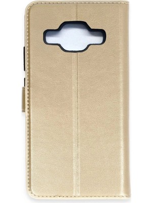 Sb Shopping Galaxy J5 S Kapaklı Kılıf - Gold