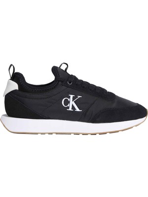 Calvin Klein Calvın Kleın Kadın Marka Logolu Günlük Kullanıma Uygun Siyah-Beyaz Sneaker YW0YW02060 0gm