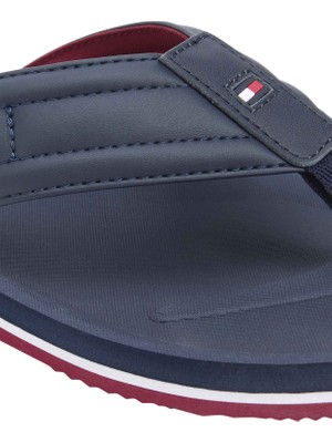 Tommy Hilfiger Tommy Hılfıger Erkek Marka Logolu Günlük Kullanıma Uygun Lacivert Terlik FM0FM05801 Dw5