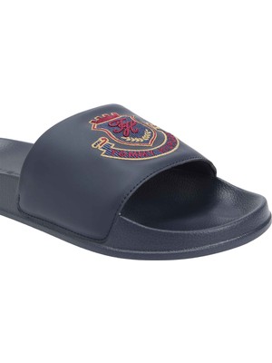 Tommy Hilfiger Tommy Hılfıger Erkek Marka Logolu Günlük Kullanıma Uygun Lacivert Terlik FM0FM05800 Dw5