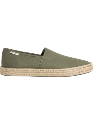 Calvin Klein Calvın Kleın Erkek Marka Logolu Günlük Kullanıma Uygun Haki Espadril HM0HM02076 Ldı