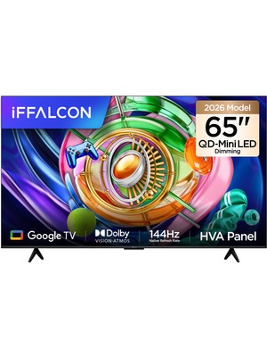 iFFALCON 65U85A 65'' 165 Ekran Uydu Alıcılı 4K Ultra HD Google QD-MiniLED Dimming TV