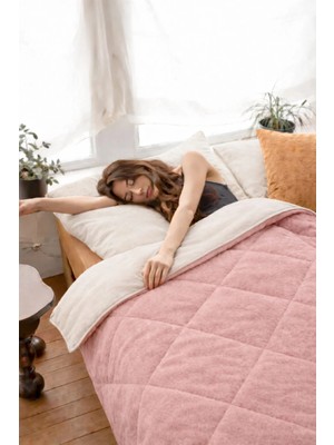 Pamuklu Lüks Çift Taraflı Çift Kişilik Welsoft Yorgan | 195X215CM