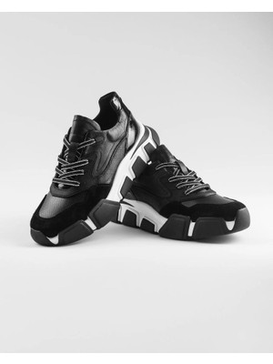 Marcomen 23264 Yüksek Taban Hakiki Deri Erkek Sneaker Ayakkabı