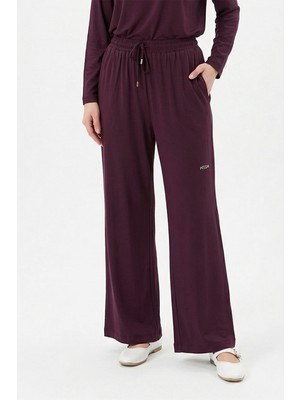 Missemramiss Taşlı Pantolon 5356 Mürdüm