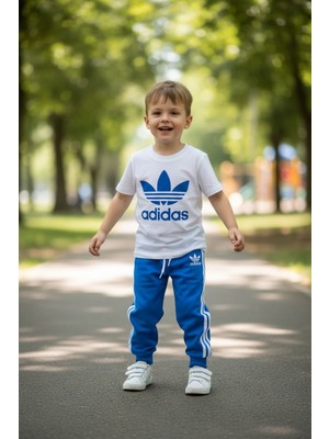 Butik Erkek Çocuk Pamuklu Alt - Üst 2'li Takım Eşofman Takımı