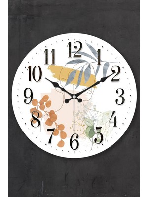 Muyika Viso Bombe 36 Cm Yuvarlak Gerçek Cam Duvar Saati Sessiz Mekanizma ile Dekoratif Tasarım Pds-36