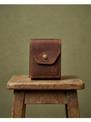  modica Farine - Hakiki Deri El Yapımı Minimal Erkek Cüzdan – 9 Kart Bölmeli, Ince ve Şık Tasarım,