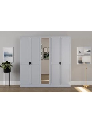 Vivense Willow Gardırop, 5 Kapaklı