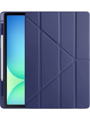 Ipad Pro 13 (2024) Kılıf Kalemlikli Tablet Kılıfı - Lacivert