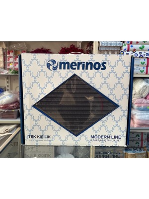 Merinos Modern Line 2 Parça Tek Battaniye Seti