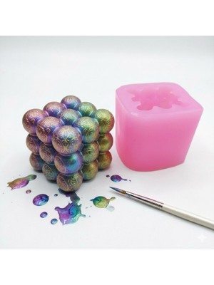 Karakız Buble Büyük Silikon Kalıp 6x6 Cm