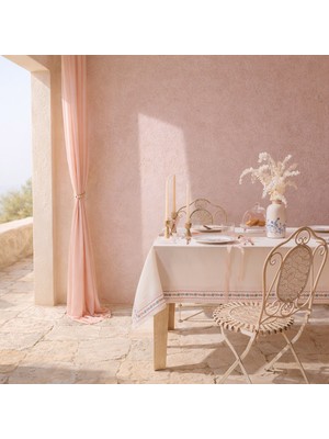 Evidea Soft Pane Masa Örtüsü - Ekru - 150X200 cm