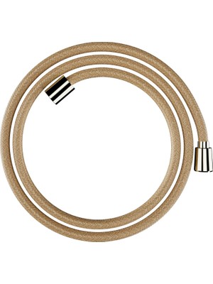 Hansgrohe 28260990 Designflex Tekstil, 63 Inç Parlak Altın Optik El Duşu Hortumu