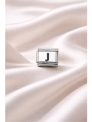 Youday Accessories J Harf Charm | Çelik Bileklik Aksesuarı | Kişiye Özel Harf Modülü | Minimal &amp; Şık Tasarım