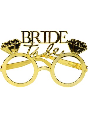 Patladı Gitti Bride To Be Gold Gözlük