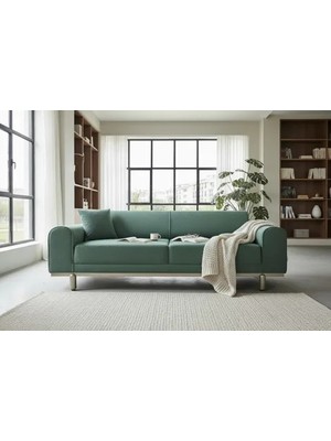 Vivense Odessa Üçlü Koltuk, Su Yeşili