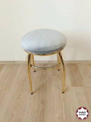Evko Mobilya Tabure, Bar Taburesi, 4 Adet Tabure, Puf, Bench, Metal Ayaklı Tabure, İç İçe Geçebilen Tabure, Mutfak Balkon Bahçe Taburesi