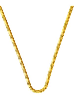 Bilezikci Balıksırtı Zincir 14 Ayar Altın Kolye 55 cm.