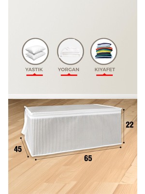 PremiumPort Şık ve Geniş 65X45X22 cm Baza Hurcu, Pratik Saklama Çözümü