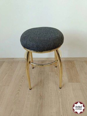 Evko Mobilya Tabure, Bar Taburesi, 2 Adet Tabure, Puf, Bench, Metal Ayaklı Tabure, İç İçe Geçebilen Tabure, Mutfak Balkon Bahçe Taburesi