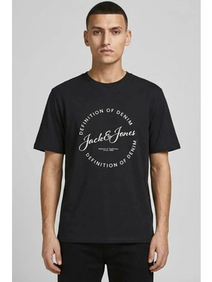 Jack & Jones Jack&jones 12288377 0 Yaka Erkek Tshirt - Siyah