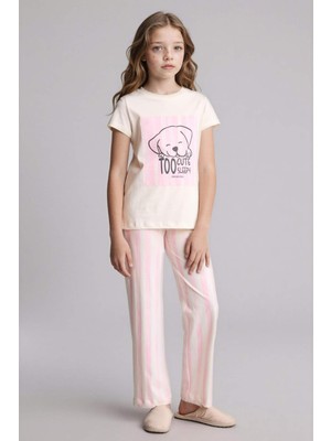 DeFacto Regular Fit 2'li Pijama Takımı Kız Çocuk H0153A826SP