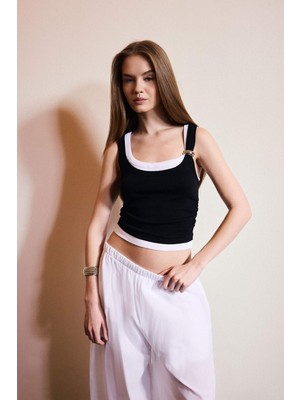 DeFacto Slim Fit U Yaka Ribana Atlet H1587AX26SM