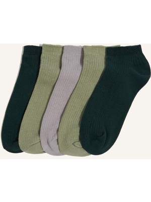 DeFacto 5li Pamuklu Patik Çorap Erkek ÇOCUK H3089A8NS