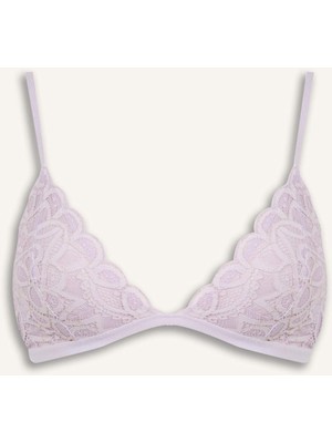 DeFacto Dantelli Simli Dantel Kapsız Pedsiz Balensiz Triangle BRA F5037AX26SP