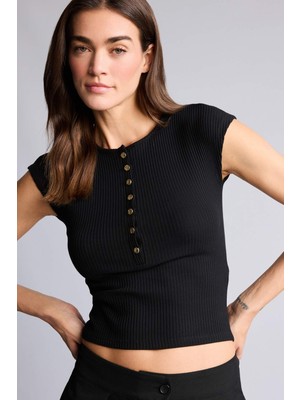 DeFacto Slim Fit Fitilli Kaşkorse Tişört H1591AX26SM