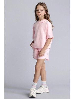 DeFacto Sweatshirt Kumaşı 2'li Takım Kız Çocuk H5745A826SM