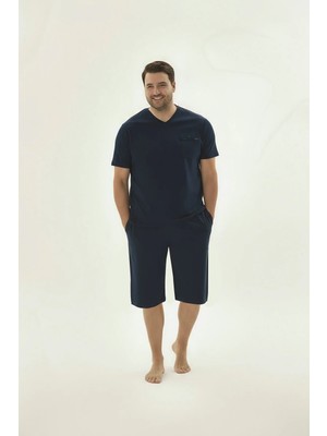 SVM 9695 Erkek Bıg Sıze Kısa Pijama Takım