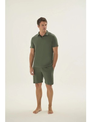 SVM 9677 Erkek Polo Yaka Şort Takım
