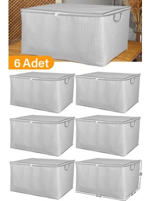PremiumPort 6'lı Maxi Gri Benekli Yastık ve Battaniye Seti, Konfor ve Şıklık