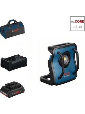 Bosch Glı 18V-4000 C 1x4 Ah Procore Akülü Projectör Bez Çantalı