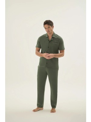 SVM 9676 Erkek Düğmeli Pijama Takım