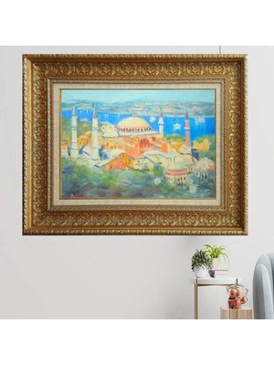Giyense Kalın Çerçeveli Paspartulu Tablo C1460