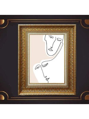 Giyense Kalın Çerçeveli Paspartulu Tablo C1230